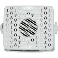 GME 60 Watt Marine Box Speakers - White