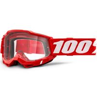 100% Accuri2 OTG Goggle Red Clear Lens