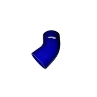 Torque Solution 45 Degree Silicone Elbow: 2.75" Blue Universal