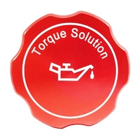 Torque Solution Billet Oil Cap Red - Subaru Engines
