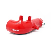 Torque Solution 2.4" Turbo Inlet Hose (Red) - Subaru WRX 02-07, STI 04-18, LGT 05-2009, FXT 04-13