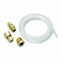 AUTOMETER TUBING,NYLON,1/8",10FT. LENGTH,+ 1/8" NPTF BRASS COMPRESSION FITTINGS