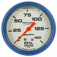 AUTOMETER GAUGE 2-5/8" OIL PRESSURE,0-150 PSI,MECHANICAL,LIQUID FILLED,ULTRA-NITE # 4223