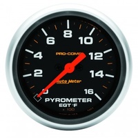 AUTOMETER GAUGE 2-5/8" PYROMETER,0-1600F,STEPPER MOTOR,PRO-COMP # 5444