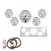 AUTOMETER 5 GAUGE DIRECT-FIT DASH KIT,CHEVY TRUCK 40-46,OLD TYME WHITE # 7057-OTW