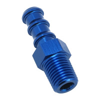 Proflow 1/4in. Barb Male Fitting To 1/4in. NPT Blue