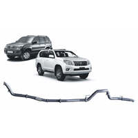 Redback Extreme Duty Exhaust for Toyota Prado 120/150 Series 1KD-FTV (11/2006-07/2015)(With Large Muffler,With Cat)