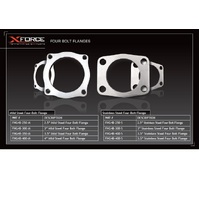 XForce 2.5in Four-Bolt Flange - Stainless Steel FNG4B-250-S