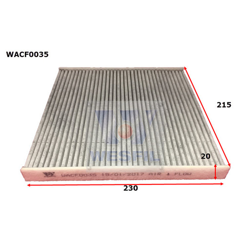 WESFIL CABIN FILTER - WACF0035
