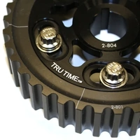 AEM Tru-Time Adjustable Cam Gear Black 5-Bolt for Honda D15B7, D16A6 & D16Z6
