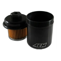 AEM High Volume Fuel Filter Black for Acura & Honda