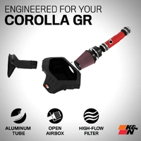 COLD AIR INTAKE SYSTEM - HIGH-FLOW AIR FILTER, ALUMINUM TUBE - TOYOTA GR COROLLA L3-1.6L F/I