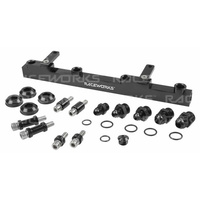 Raceworks Fuel Rail Black for Nissan Silvia/180Sx S13/Pulsar N14/N15 (SR20)  ALY-033BK