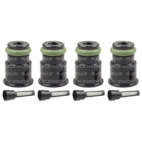 Raceworks Injector Extension – Short to 3/4 Length/14mm to 14mm (4 Pack)  ALY-106BK-4
