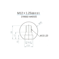 ARC Titanium Shift Knob (Mirror Finish Version) M12×1.25(With Step) 19002-AA032