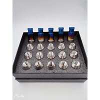 GR5 TITANIUM RACING WHEEL NUTS M12 X 1.5(BURN BLUE)
