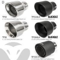 VW Golf GTD (Mk7) 2.0 TDI (5G) (14-17) GTI Style Rear Exhaust (TP34-BLK)