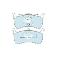 Bendix Heavy Duty Brake Pad Set Rear for Fairlane 88-95 (DB1109HD)