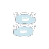 Bendix General CT Brake Pad Set Front for 205 87-98/405 87-96 (DB1182GCT)