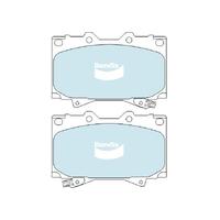 Bendix Heavy Duty Brake Pad Set Front for LS 06-12/LX 98-08 (DB1365HD)