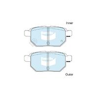 Bendix EV Hybrid Brake Pad Rear Set for Corolla 06-18/Prius 09-22 (DB1786EV)