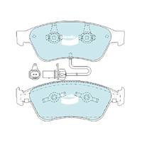 Bendix Euro Brake Pad Set Front for A6 04-11 (DB2202EU)