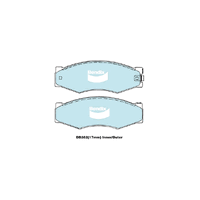 Bendix Heavy Duty Brake Pad Set Front for 300ZX 84-87/Navara 85-97 (DB382HD)