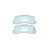 Bendix Heavy Duty Brake Pad Set Rear for Camry 86-01/Celica 85-99 (DB422HD)