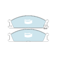 Bendix General CT Brake Pad Set Front for Navara 85-15/Urvan 87-97 (DB438GCT)
