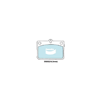 Bendix General CT Brake Pad Set Front for Lancer 74-81/Corolla 79-84 (DB85GCT)