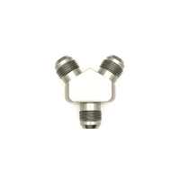 Deatschwerks 10AN Male Flare and 10AN to 10AN Male Flare Y-Block Fitting