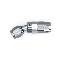 Deatschwerks Titanium 30 Deg 6AN Female Flare Swivel CPE Hose End