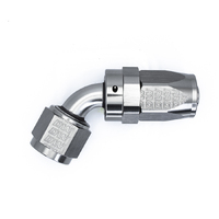 Deatschwerks Titanium 60 Deg 8AN Female Flare Swivel CPE Hose End