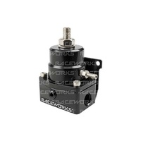 Raceworks EFI Adjustable Fuel Pressure Regulator 3X Ports  FPR-501BK