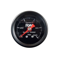 Raceworks Fuel Pressure Gauge 0-120Psi Liquid Filled  FSA-506BK