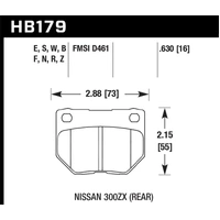 Hawk Performance HPS Street Rear Brake Pads for Subaru WRX 01-07/Nissan S14/S14/R32/R33/R34 HB179F.630