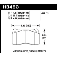 Hawk Performance ER-1 Front Brake Pads for STI/Evo/SS-V/FK8 Type-R/BRZ/86 (Brembo) HB453D.585