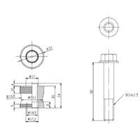 FRONT ROLL CENTER ADJUSTER TOYOTA, LEXUS, CROWN, CROWN MAJESTA, GS, IS, MARK X/REIZ, GRX120 04-09, GRX13X 09-, XE