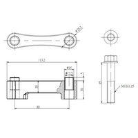 ROLL CENTER ADJUSTER TOYOTA, LEXUS, ALTEZZA, CROWN, CROWN MAJESTA, IS, MARK II/CHASER, XE10 99-05, JZS 17# 99-07, JZS, UZS
