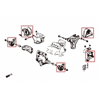 HARDENED ENGINE MOUNT HONDA, CIVIC, EG, EH, EJ1/2, EK3/4/5/9, EJ6/7/8/9, EM1