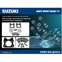 REAR CAMBER/TOE ADJUSTABLE SPACER SUZUKI, SWIFT, ZC33 17-PRESENT