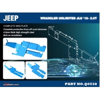 SKID PLATE JEEP, WRANGLER UNLIMITE JLU 18-PRESENT