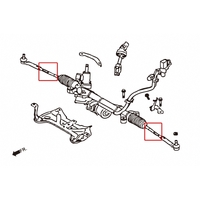 HARD TIE ROD SUBARU, IMPREZA, XV, SH 09-13, WRX GE-GR 07-13, GP 12-17