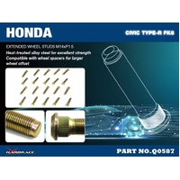 EXTENDED WHEELSTUD HONDA, CIVIC, FK8 TYPE-R
