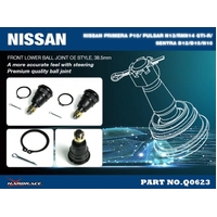 FRONT LOWER BALL JOINT NISSAN, PRIMERA, PULSAR, SENTRA/SYLPHY, P10 90-95, B12 85-90, B15/N16 00-06, N13 1986-19