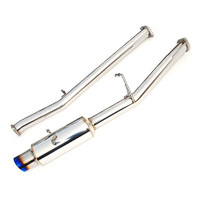 Invidia N1 Cat Back Exhaust Non Resonated w/Ti Tip for Subaru WRX/STI GD 01-07