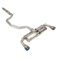 Invidia R400 Cat Back Exhaust w/Round Ti Rolled Tips for VW Golf GTI Mk7