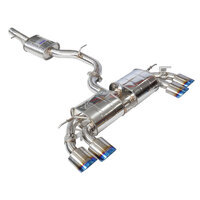 Invidia R400 Valved Cat Back Exhaust w/Oval Ti Tips for VW Golf R Mk7