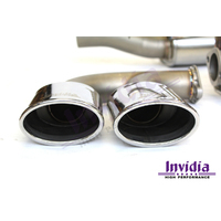 Invidia Q300 Non-Valved Catback Exhaust w/Oval SS Rolled Tips for VW Golf R Mk7