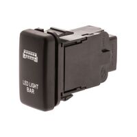 Hulk 4x4 Light Bar Push Button Switch - Green (Hilux/Landcruiser 100 Series 98-13)